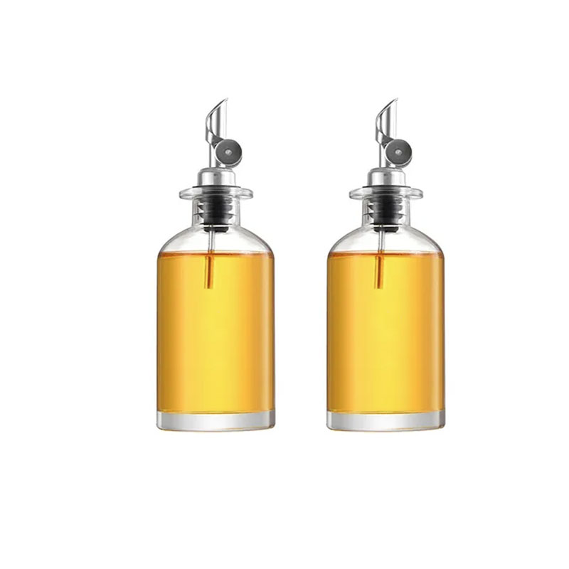 Glass Olive Oil Bottle Dispenser with Pour Spout