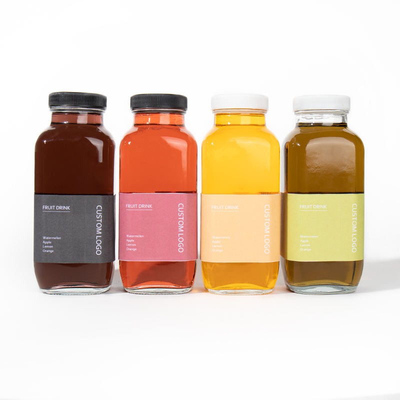 glass juice bottles with lids