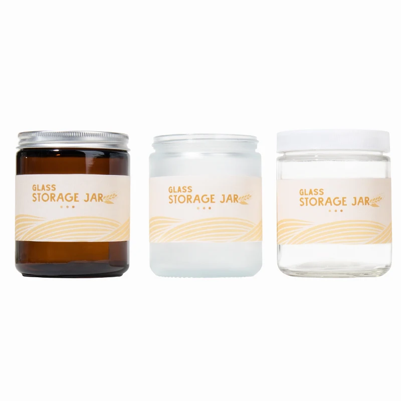 glass storage jars with lids
