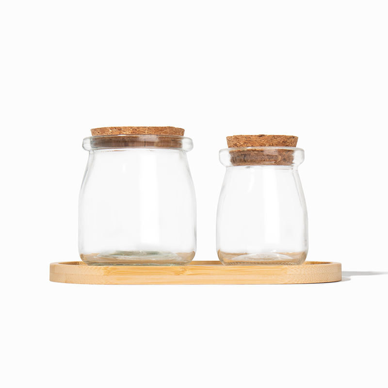 glass yoghurt pots